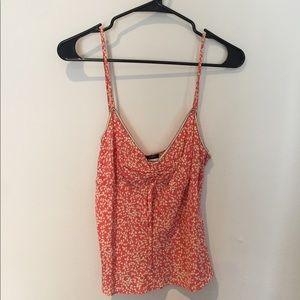 J.Crew floral silk tank top